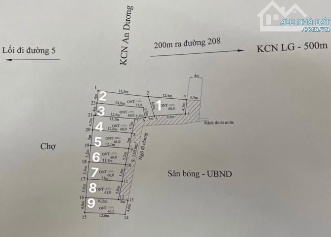 bán lô đất chính chủ thôn đình ngọ, xã hồng phong , huyện an dương ,hp - 3