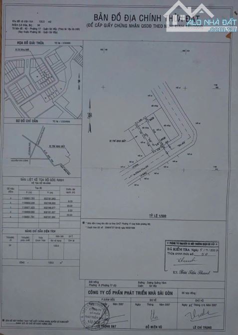 Bán Đất trống, Hẻm Dương Quảng Hàm - P6, Gò Vấp, DT: 6x20m, Sổ Vuông , giá 14.5 tỷ. - 3