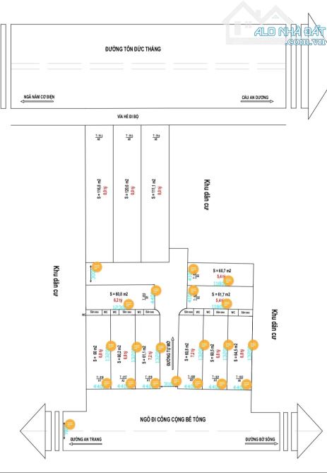 bán nhà 5 tầng, an trang, tôn đức thắng, an dương, giá 6,2-7,2 tỷ, 60m2 - 3