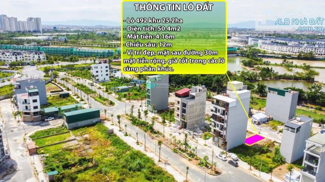 HOT! E tổng hợp các lô nhỏ xinh 50m2 tại khu 25,2ha, giá bán hợp lý, vị trí đẹp, SĐCC - 4