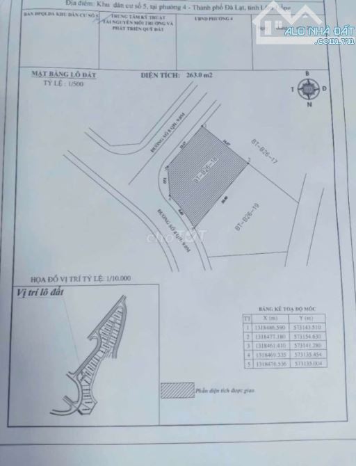 Cần bán 2 mặt tiền đường xây biệt thự tại An Sơn Phường 4  Đà Lạt - 6