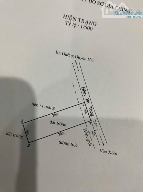 Bán đất thổ cư Duyên Hải, Long Hòa, Cần Giờ: 6 x 20, giá 4,56 tỷ