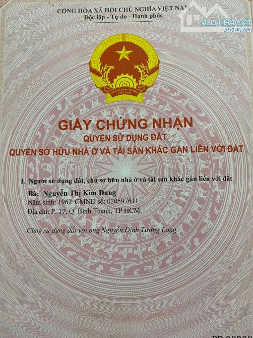 Cần bán đất thổ cư Bến Cát, chính chủ, sổ chung, công chứng vi bằng