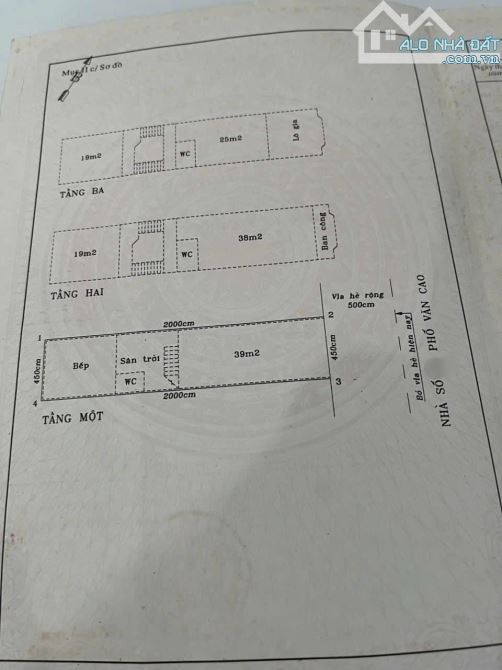 Bán nhà mặt đường Văn Cao, Đằng Giang, Ngô Quyền DT: 90m MT: 4.5m Giá: 18 tỷ Ms Minh