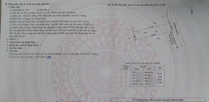 cần bán căn nhà cấp 4 ở sau Bến Xe Củ Chi, giá 630Tr, 166m2 ,Sổ Hồng Riêng