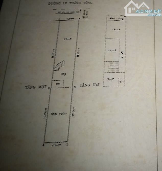 Nhà 3 tầng 115m mặt đường Lê Thánh Tông - Ngô Quyền Hải Phòng