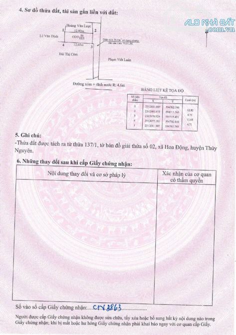 Anh chủ gửi bá.n lô đất tại tdp Đường Đá- Phường Hoa Động   ✅ Diện tích từ 60m2 ✅ Ngõ rộng - 1