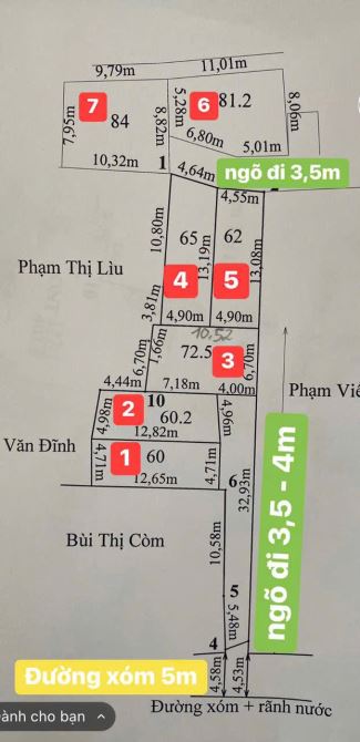 Anh chủ gửi bá.n lô đất tại tdp Đường Đá- Phường Hoa Động   ✅ Diện tích từ 60m2 - Hướng Bắ - 2