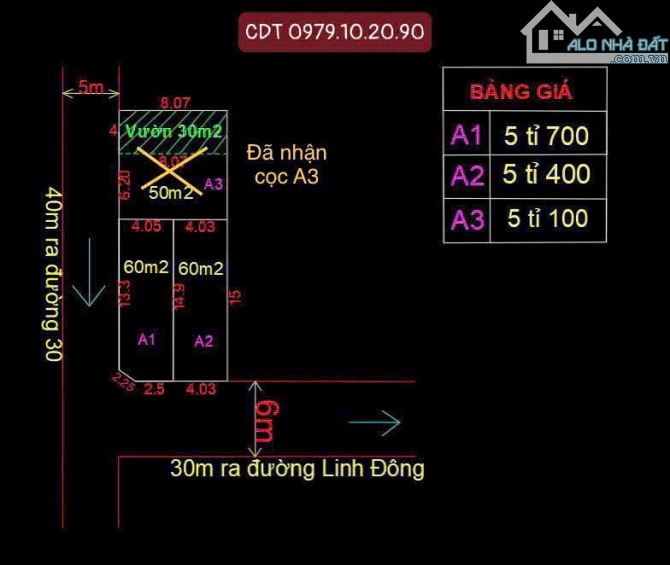 CHỈ CÒN 2 LÔ F0 - 60m2 - NGAY ĐƯỜNG LINH ĐÔNG, THỦ ĐỨC - TỪ 5,4T CÓ GIÁ TỐT CHO KHÁCH