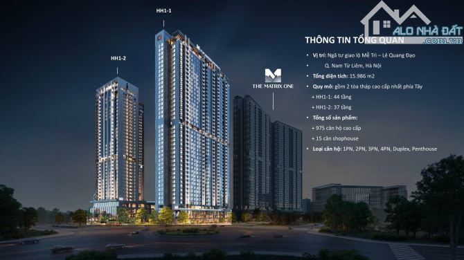 Bán Chung cư The Matrix One giai đoạn 2 - chung cư vip nhất Mỹ Đình Hà Nội
