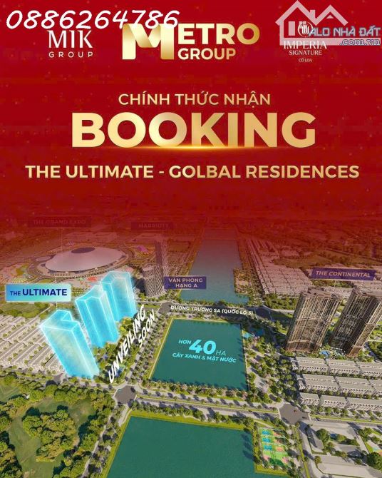 CHÍNH THỨC NHẬN BOOKING dự án The Ultimate - Golbal Residences