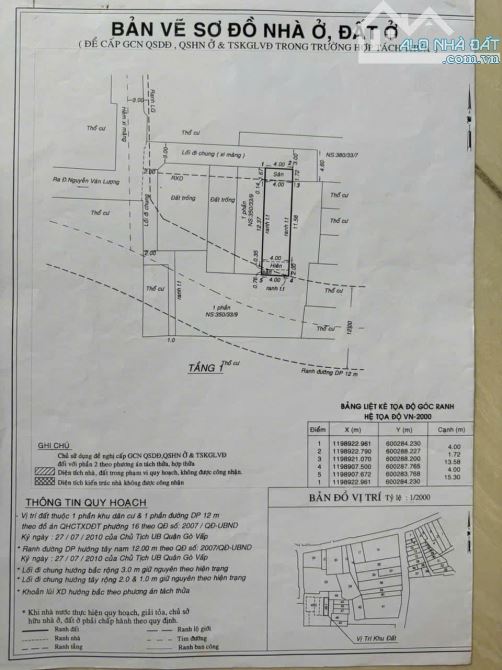 BÁN NHÀ HẺM 350/33/9C NGUYỄN VĂN LƯỢNG - NGAY LOTTE MART-P16-GÒ VẤP - 10