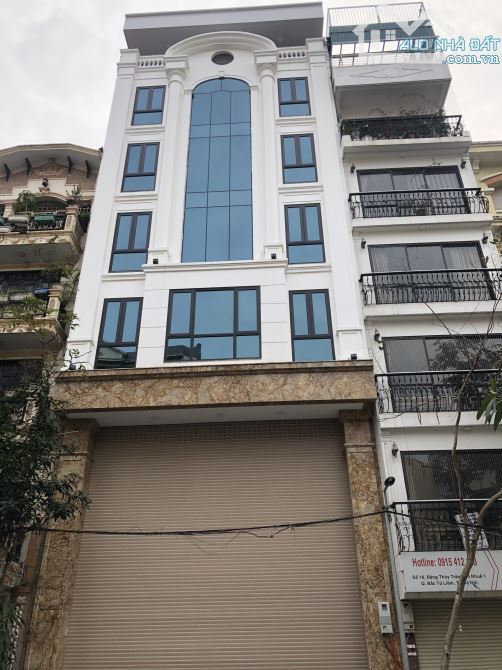Cho thuê nhà phân lô tại Trung Kính .DT: 85 M * 7 tầng . MT: 6 M.Chia Phòng, Thang máy - 1