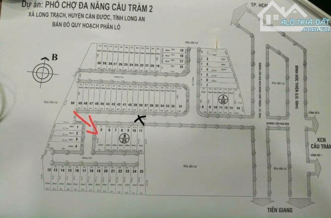 Lô góc 3 mặt tiền đường nhựa ngay KCN Cầu Tràm, cách chợ Bình Chánh 6km - 2