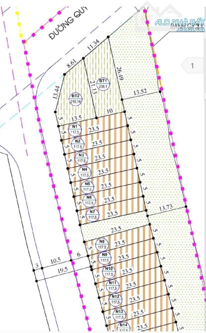 Bán lô N5 mặt đường Đồng Nẻo Giá 4,x tỷ - 2