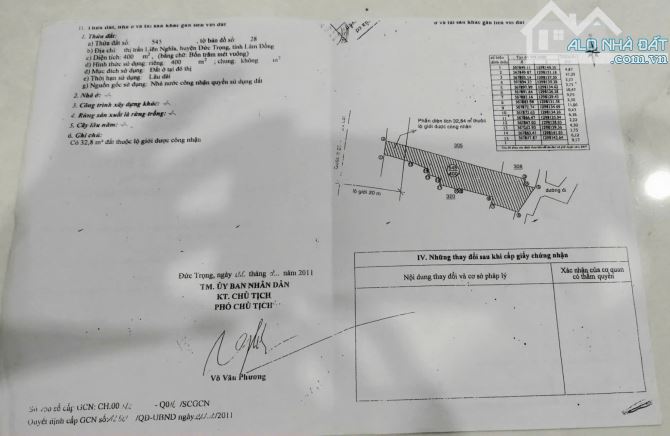 Lô đất 400m2 2 mặt tiền trước sau QL20, TT Liên nghĩa, H Đức Trọng, Tỉnh Lâm Đồng. - 2