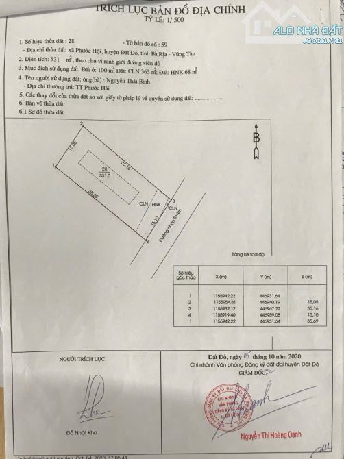 NGAY Tỉnh lộ 44B- Phước Hội - Đất Đỏ- BRVT; cách biển Phước Hải chỉ 5 phút - 5