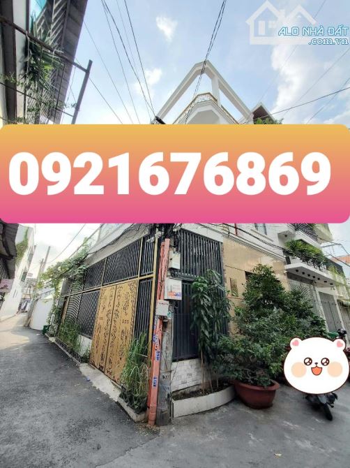 🏡🏡🏡 CĂN GÓC 2 MẶT HẺM XE TẢI .SÁT MT QUANG TRUNG - PHƯỜNG 8 . GV...DT 75M ... + 4 TẦNG - 5