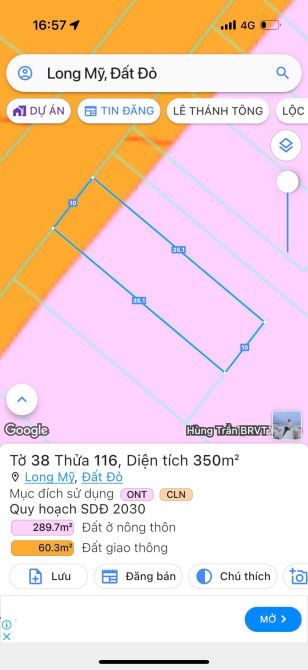 TRỤC CHÍNH UỶ BAN LONG MỸ- CÁCH TỈNH LỘ 44B CHỈ 150M, ĐI BIỂN PHƯỚC HẢI 1.5KM - 6