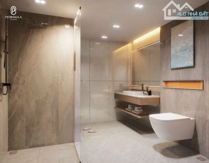 BÁN CĂN HỘ 2PN - 61,8 m2  RẺ NHẤT GIỎ HÀNG PENINSULA - GIÁ 3,2 TỶ BÀN GIAO FULL NỘI THẤT - 9