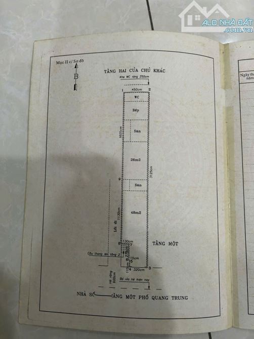 Cần bán nhà tầng 1 mặt đường Quang Trung, Phan Bôi Châu, Hồng Bàng, Hải Phòng