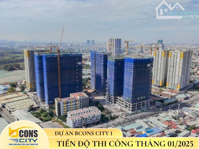 Đô thị đáng sống nhất Bcons City, tháp Green Emerald căn 2PN 52m2.