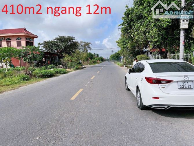 Bán lô đất 410m2  ngang 12 m tại  mặt đường Tư Thủy,Hòa Nghĩa,Dương Kinh,kinh doanh tốt.