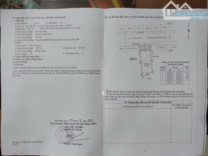 Gia đình đang cần bán gấp nhà cấp 4 Tân Hiệp 39 Hóc Môn giá 760 triệu - 1