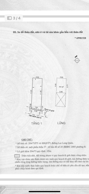 Bán nhà số độc lạ 888/67/67 Lạc long Quân  phường 8 Tân Bình  10 tỷ 5 có thương lượng - 2