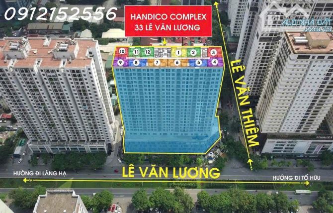 Bán xuất mua ngoại giao căn hộ 33 Lê Văn Lương Handico Complex, chỉ từ 83tr/m2, 2PN, 3PN - 2