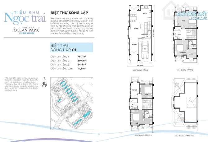 CC bán BT Ngọc trai 150m2 OCP1, view công viên, thô giá 31.5 tỷ - 3