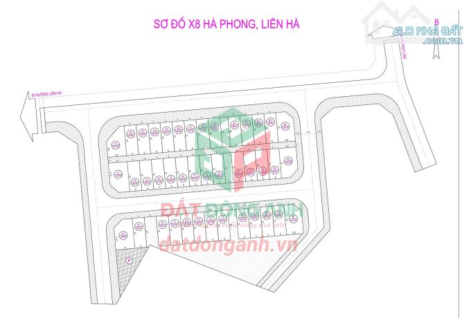 BÁN ĐẤT ĐẤU GIÁ X8 HÀ PHONG LIÊN HÀ ĐÔNG ANH - 90M2 - HẠ TẦNG SIÊU ĐẸP - 4