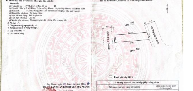 🎄Cần bán gấp lô đất dt 114m2  Mỹ điền, tt tuy phước, Tuy Phước, Bình Định - 5