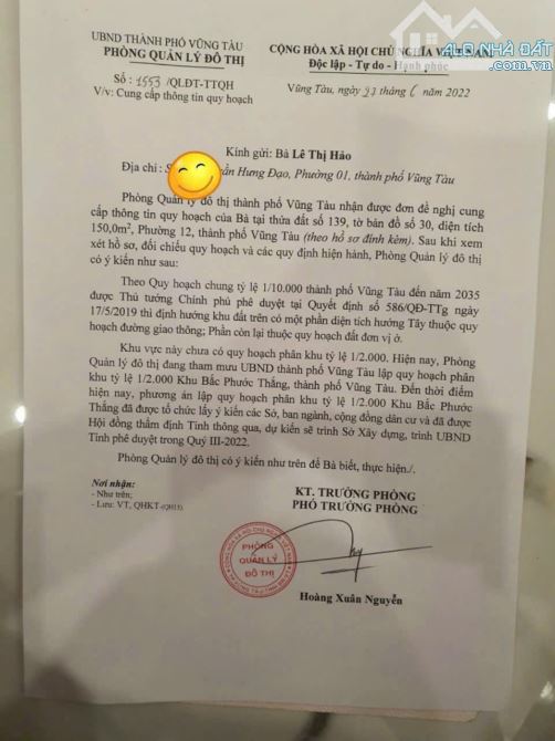Bán lô đất 150m2 mặt tiền võ nguyên giáp phường 12  giá ngộp