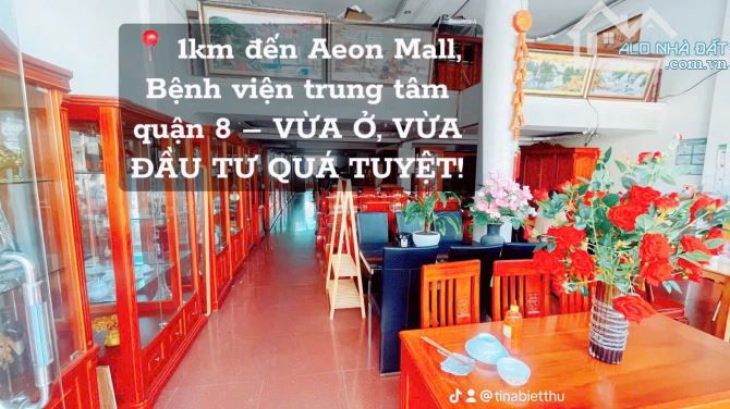 MẶT TIỀN KINH DOANH Q8- KHU BIỆT THỰ LIỀN KỀ- ĐƯỜNG 32M CÓ VỈA HÈ LỚN- CHO THUÊ ĐẾN 70Tr