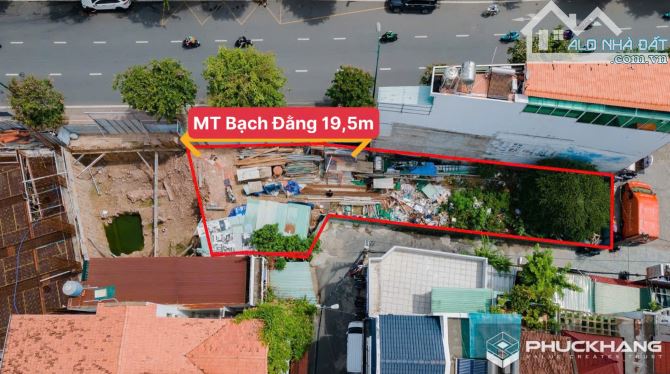 Bán khuôn đất góc 4MT ngang 19,5m2 là MT Đường Bạch Đằng, P2, Q. TB. (CN: 287m2) Giá: 94Tỷ