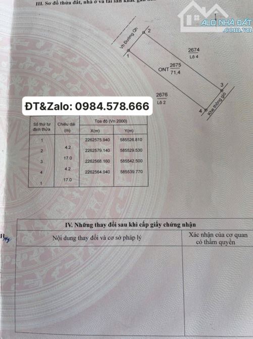 BÁN LÔ ĐẤT RẺ NHẤT KHU TĐC PHÚ XUÂN THÁI BÌNH GIÁ HƠN 2 TỶ BAO SỔ - LH O984578666 - 1