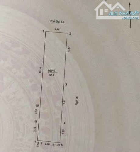 Bán Đất Xây Toà Văn Phòng Mặt Phố Đại La, Lô Góc 3 Mặt Tiền DT 98m MT 20m Giá 39.5Tỷ - 1