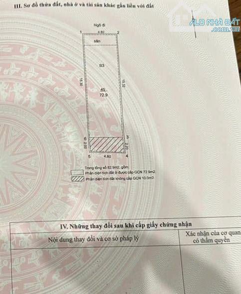 Phố Minh Khai, Phân lô 2 mặt Ngõ, Ô tô tránh, dt 83m2, 4 tầng, MT 4.8m, Giá 22.5 tỷ. - 1