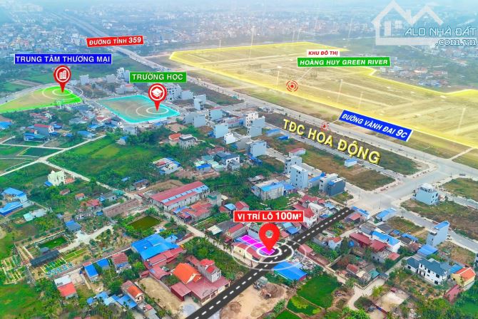 100m2 đất ngay âu tđc Hoa Đông, nằm trên trục đg thông đi Thiên Hương giá 3,2x tyt - 2