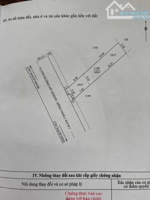 BÁN ĐẤT MẶT TIỀN ĐƯỜNG MỸ KHÁNH BÔNG VANG , PHONG ĐIỀN CẦN THƠ - 2