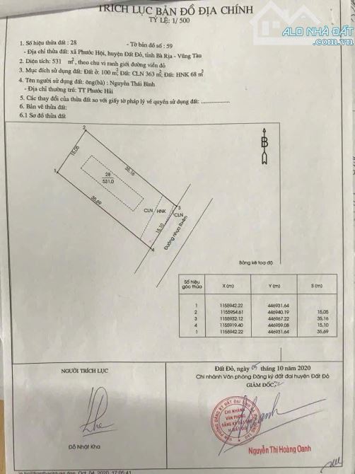 Bán đất đẹp xã Biển Phước Hội- Long Đất BRVT - 2