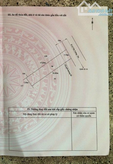 7,7×37 Đất Mt đường Lê Văn Tưởng, xã Hướng Thọ Phú, TP Tân An - 3