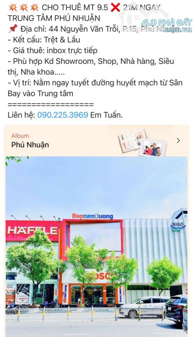 💥💥💥 CHO THUÊ MT 9.5 ❌ 21M NGAY TRUNG TÂM PHÚ NHUẬN - 3