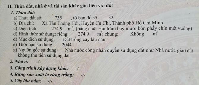 Bán đất đường nhựa gần khu Việt Kiều diện tích 10,8m x 25m Full thổ cư xã Tân Thông Hội - 4