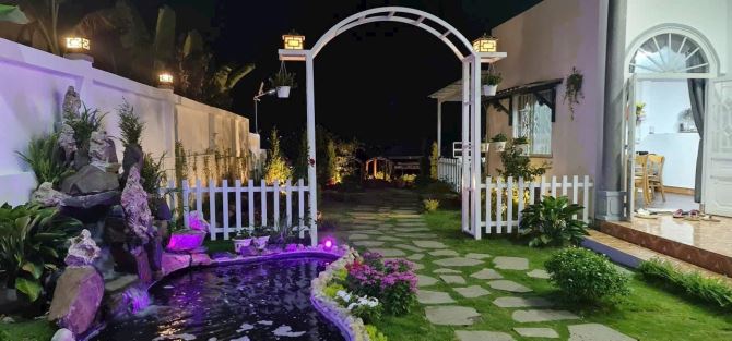 BÁN BIỆT PHỦ SÂN VƯỜN 1000m2_MẶT TIỀN 16m_ĐƯỜNG 15M_NỘI THẤT HIỆN ĐẠI, XÔNG HƠI_5.98TỶ - 1