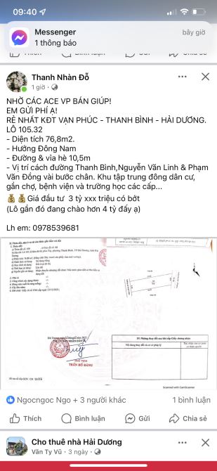 Cc  gửi bán nhà 3 tầng khu đỗ xá Dt :44m Hướng bắc Nhà goimfv3 phòng ngủ 3 vệ sinh gần - 3