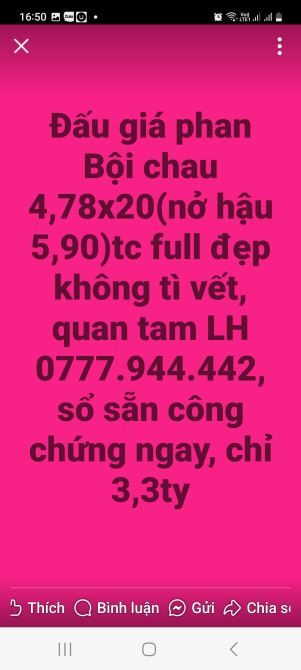 BÁN ĐẤT NHÀ VUÔNG 214M² 6X26 TC50 ĐƯỜNG BÊ TÔNG Ô TÔ VI VU  GẦN MỌI TIỆN ÍCH XÃ HỘI - 4