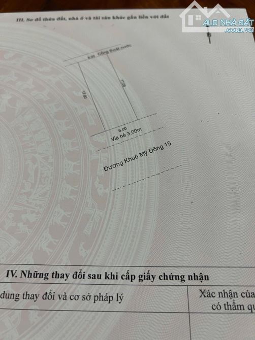 🔥 Đất đường 7m5 Khuê Mỹ Đông 15 . Sạch đẹp. Dt 102m2 ngang 6m . Giá 7,6 tỷ