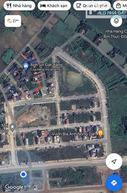 Lô đất cạnh tái định cư Hoa Động , chủ cần tiền cắt lỗ mấy trăm triệu .  Diện tích 66,9m2